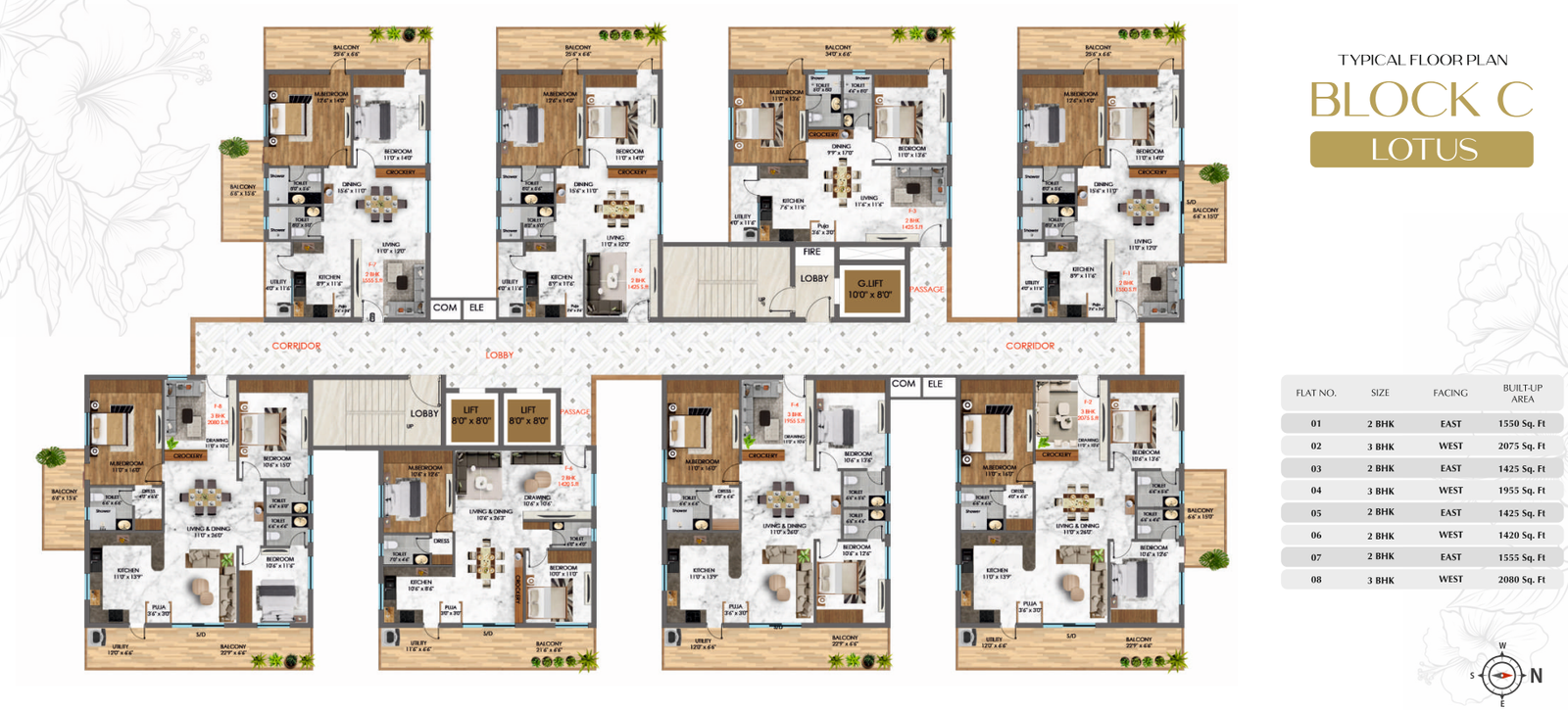 Floor Plan Block C
