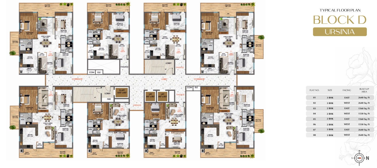 Floor Plan Block D