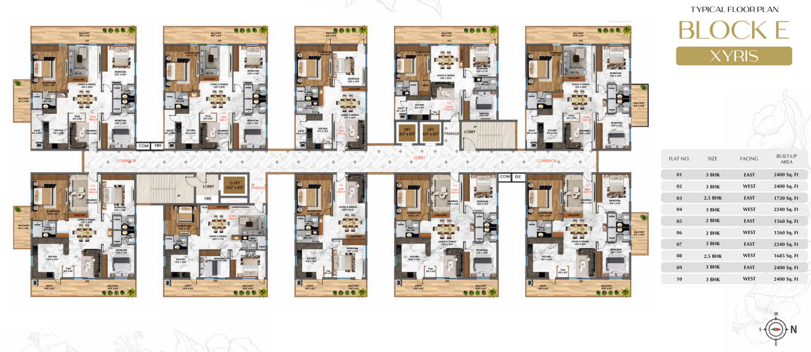 Floor Plan Block E