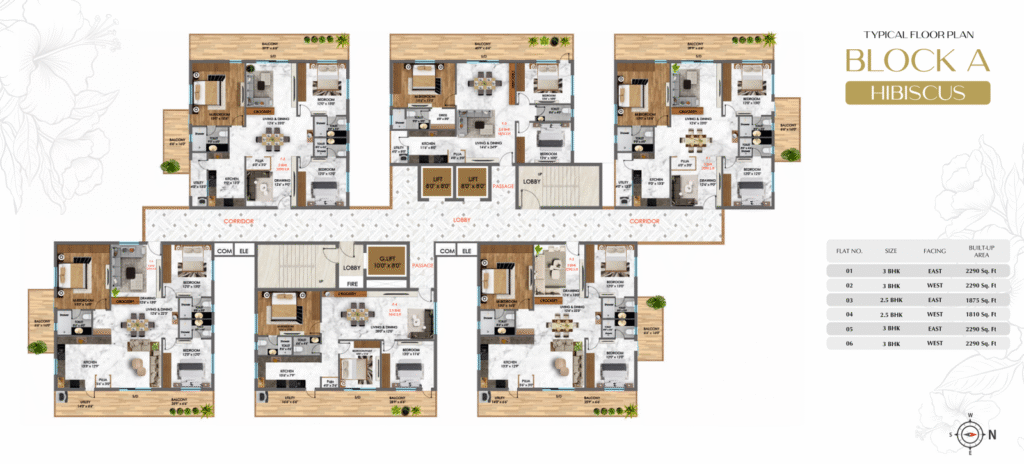 floor plan block a