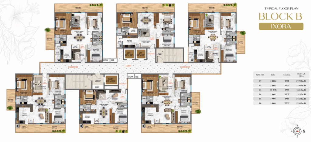 floor plan block b