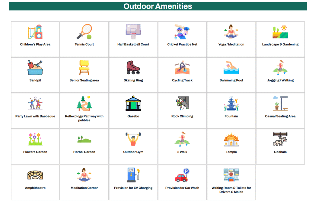 Amenities outdoor